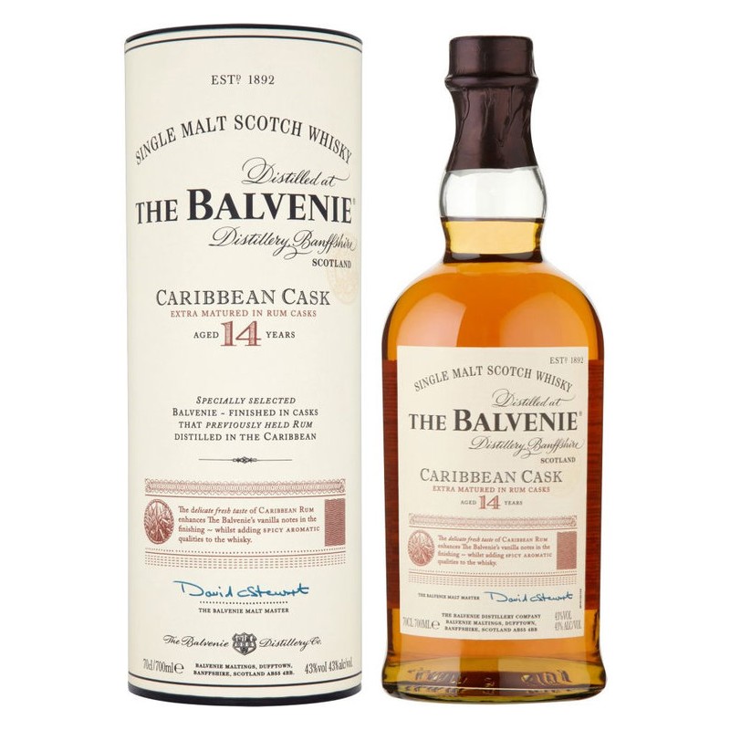The Balvenie 14 Años Caribbean Cask 70 Cl The Balvenie 14 Años Caribbean Cask 70 Cl