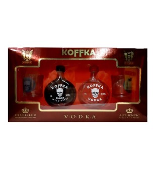 Estuche Mini Vodka Koffka+2 Vasos