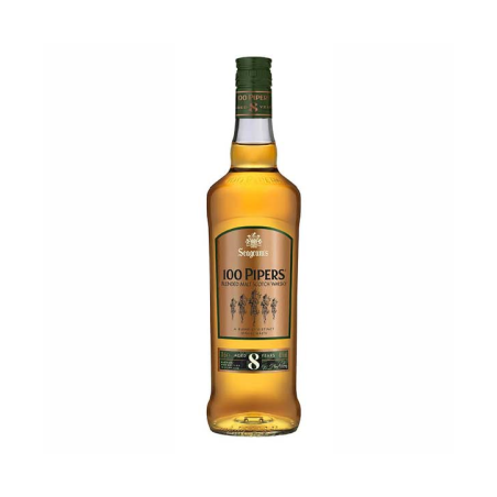 Whisky 100 Pipers 8 Años 70 Cl