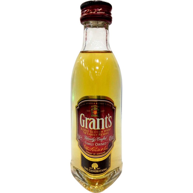 Miniatura Whisky Grants 5 Cl
