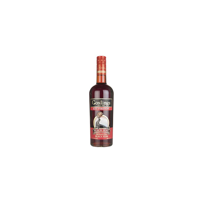 Ron Goslings Black 151 Proof 75 Cl