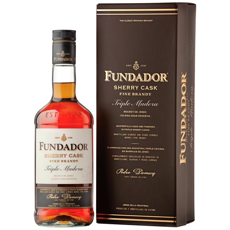 Brandy Fundador Triple Madera 70 Cl