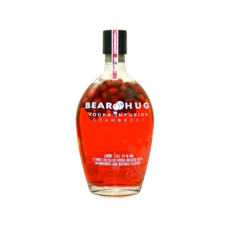 Bearhug Infusion Vodka Cranberry 1 L. Bearhug Infusion Vodka Cranberry 1 L.